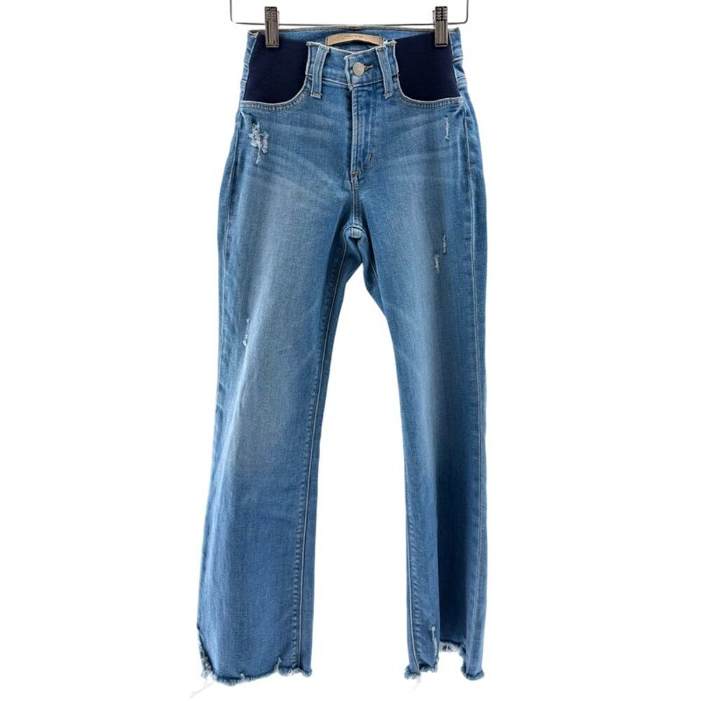 Joe S Jeans Women Maternity Callie Cropped Bootcut Jeans Blue 30